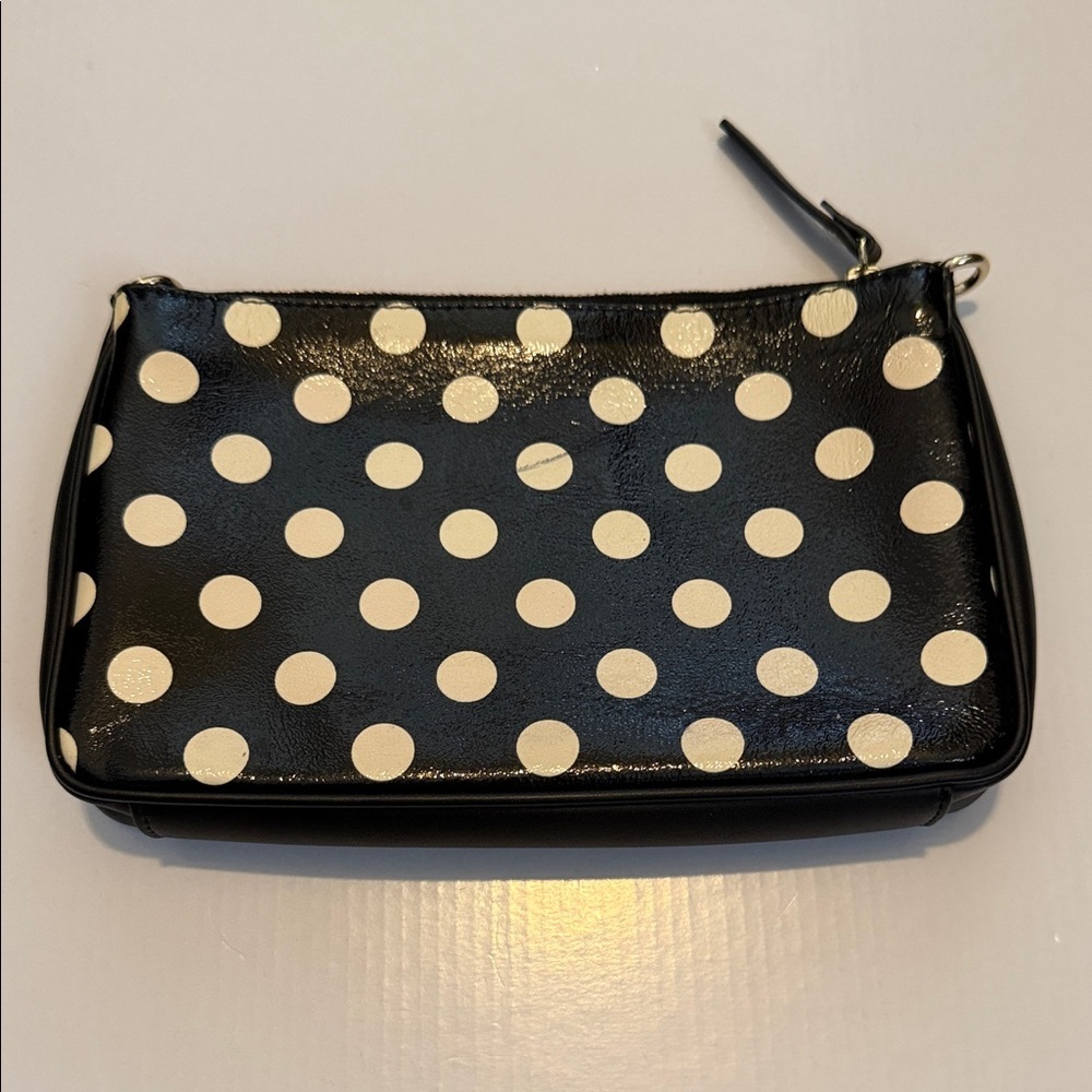 Kate Spade Black and White Polka Dot Wristlet - Picture 3 of 8